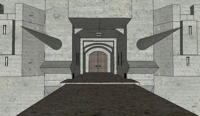 Castle Ice before the gates