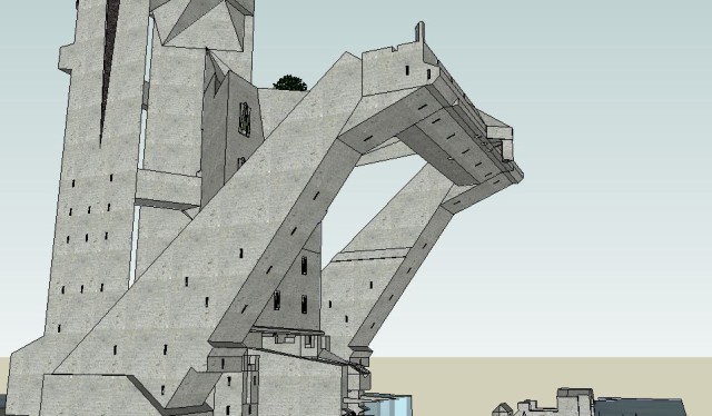 Castle Ice hanging pillars 1