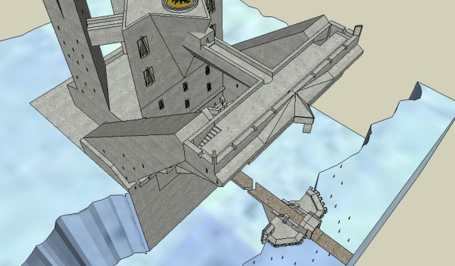 Castle Ice hanging pillars 2