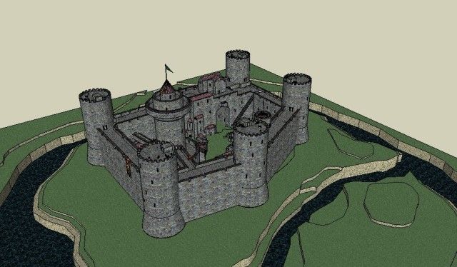 Norman castle bird view 1