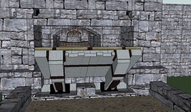 Teuton castle drawbridge and gate 2