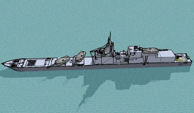 DD 71 port side view