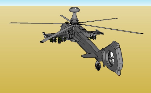 Helicopter left back low