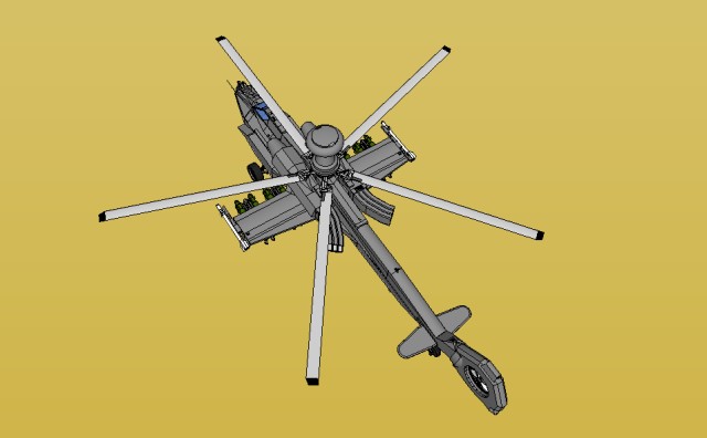 Helicopter left rear top