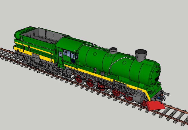 SketchUp, top front iso