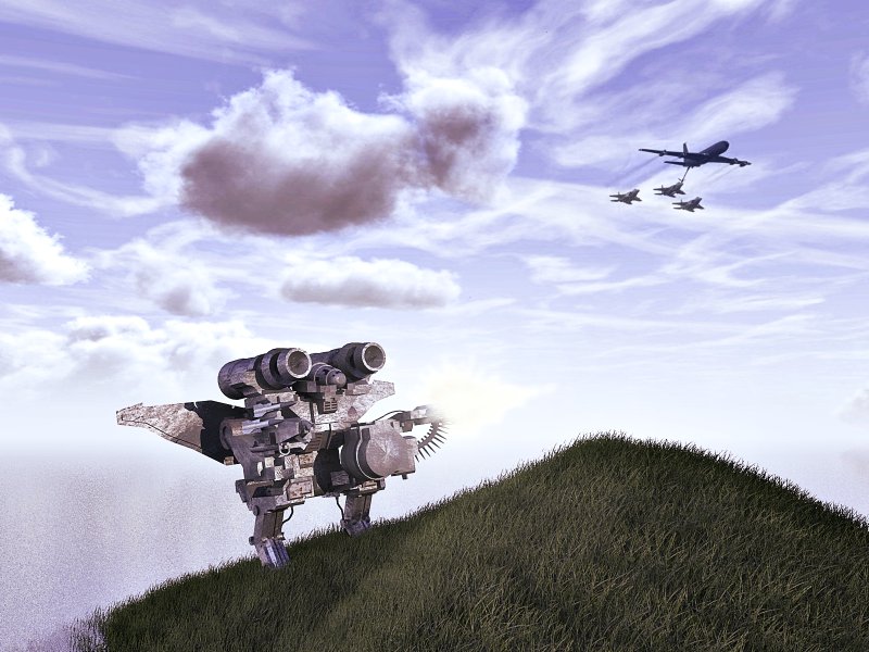 Realistic, shooting, planes overhead