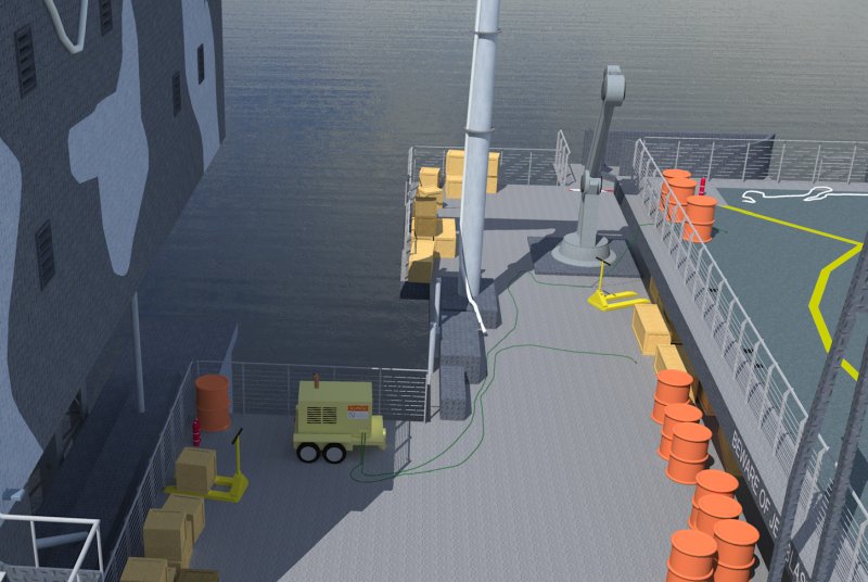 Forklift, power generator