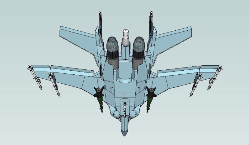 Plane 1 bottom rear view