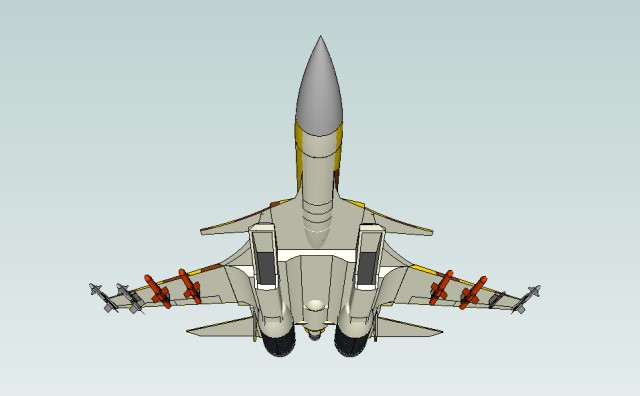 Plane 2 front bottom view