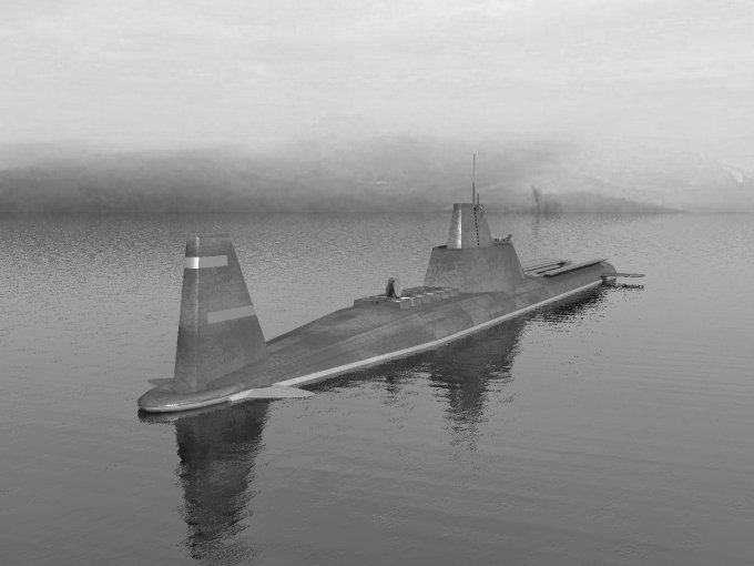 Fog, coast, black & white