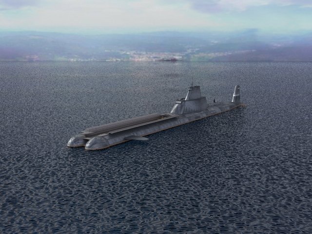 Slightly turbulent sea