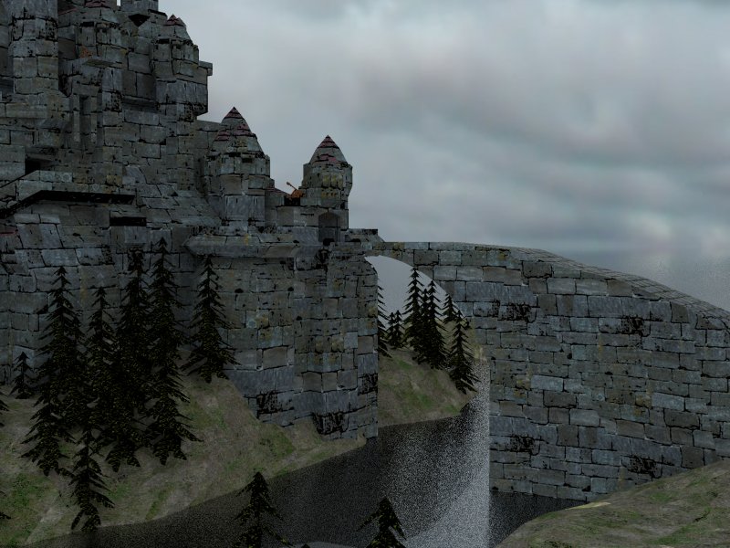 Side view, calm water