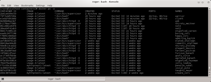 Remove container, full history