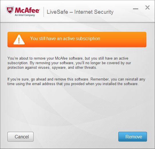 Remove McAfee