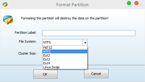 NTFS, format
