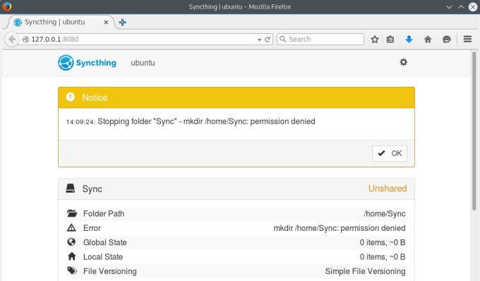 Permission denied error