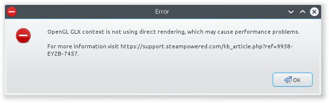 Steam, OpenGL errors