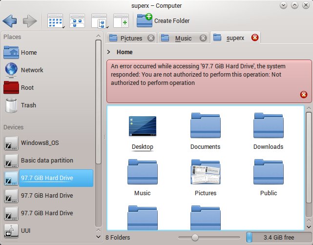 Cannot mount partitions