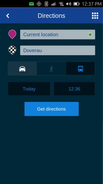 HERE Maps, directions