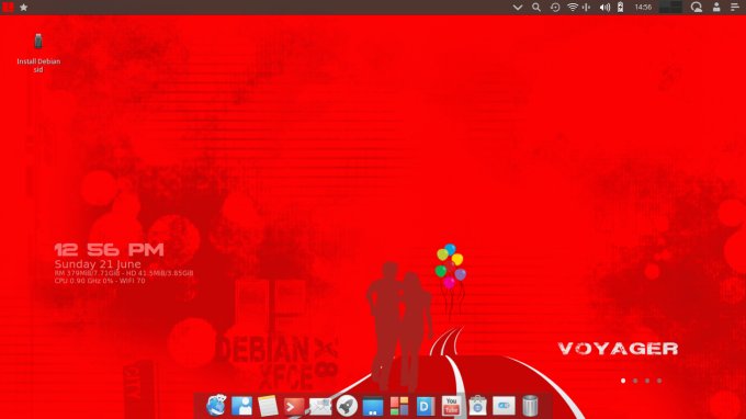 Live desktop, too bright, too busy