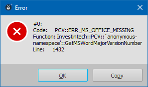 Failed error, should not be there