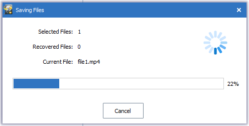 Recovering file from a partition