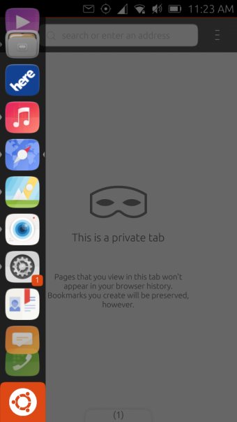 New home screen, with launcher