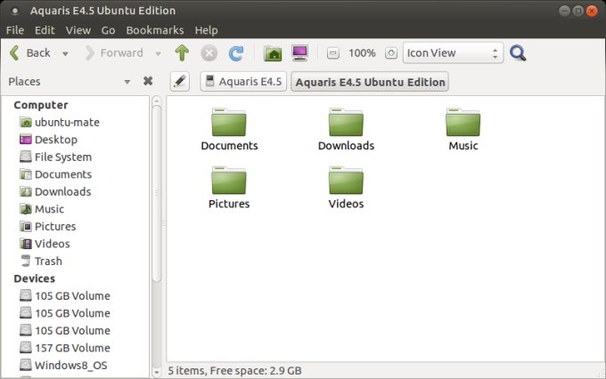 Ubuntu Phone mounted
