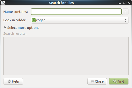 Old, outdated search