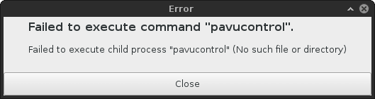 Pavucontrol missing