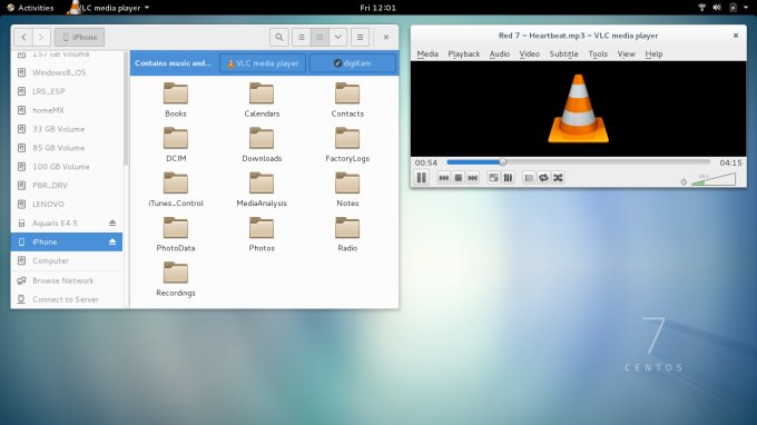 VLC, playing music from iPhone