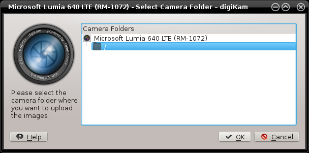 Digikam, upload won't work