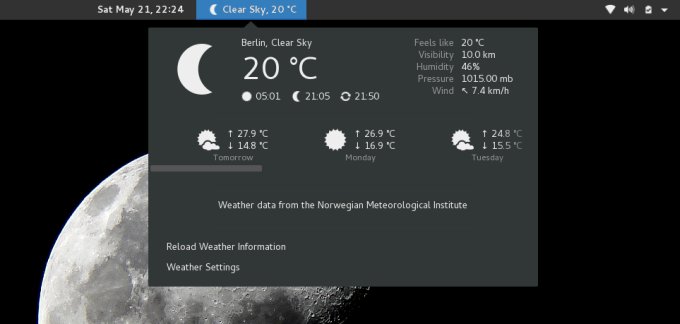 Weather extension works now