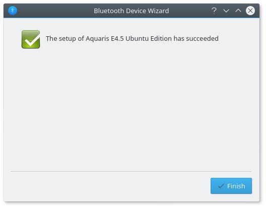 Bluetooth, pairing success