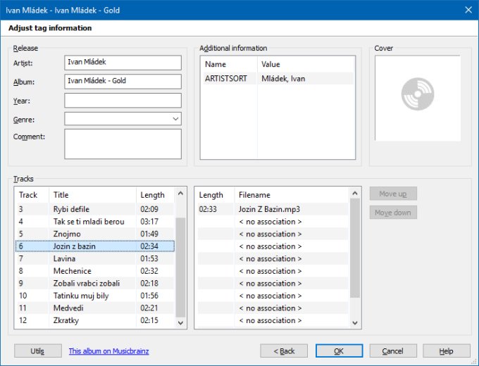 MusicBrainz is somewhat better