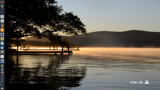 Vertical setup is nice, no space for icons