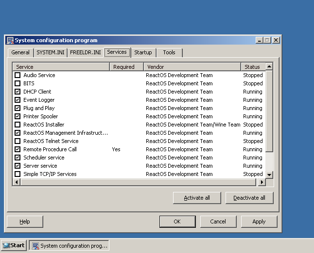 System configuration