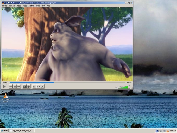 VLC playing HD content