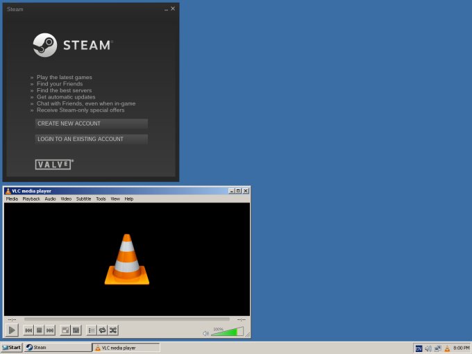 With various apps open, nice