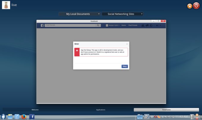 Social network login did not work