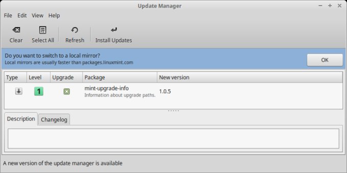 Updates, local mirror