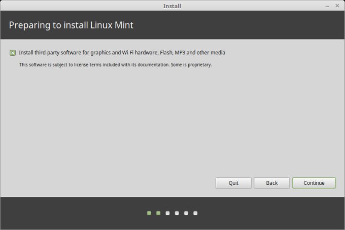Install codecs checkbox