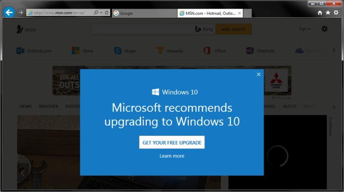 Windows 10 popup before updates