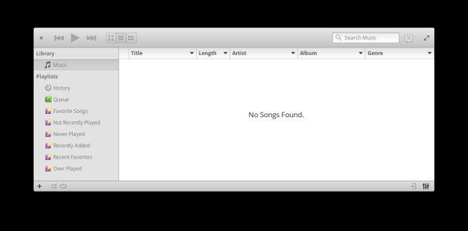 No songs found