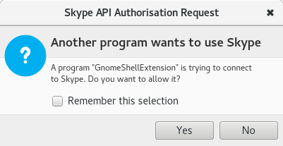 Skype & Gnome integration