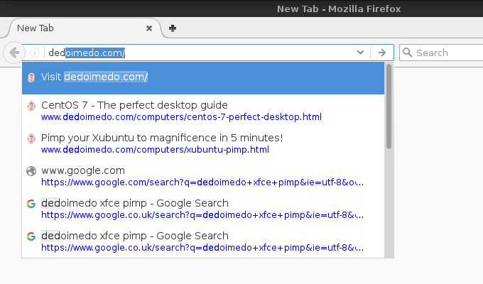 Location bar before FF 48, unified search disabled