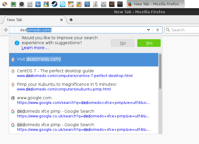 Location bar before FF 48, unified search enable