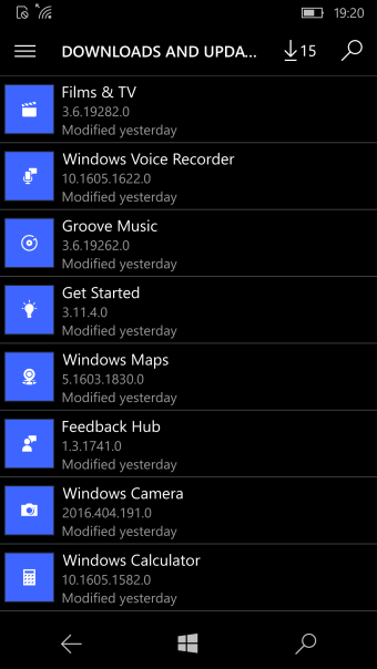 Available app updates