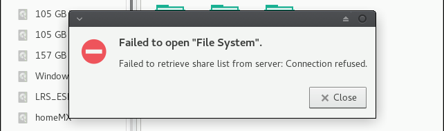 SMB, refused by name