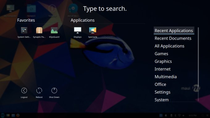 Application dashboard